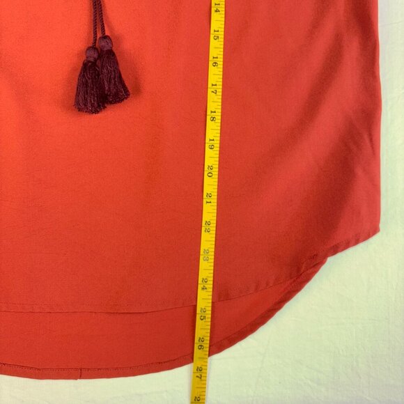 Versona Accessories Orange and Burgundy Boho Top - Size L - Picture 12 of 12